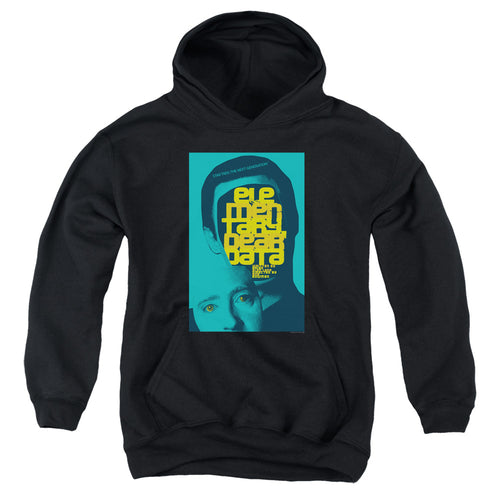 Star Trek Elementary Dear Data Black Youth Hoodie