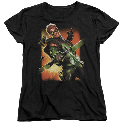 Justice League Green Arrow #1 Womens T-Shirt