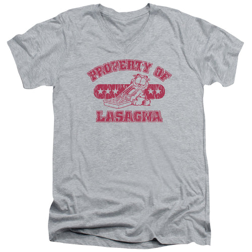 Garfield Property Of Lasagna V-Neck T-Shirt