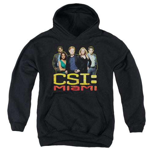 CSI: Miami The Cast In Black Youth Hoodie