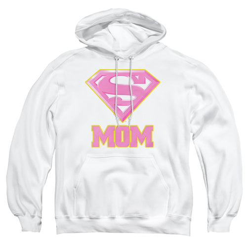 Superman Super Mom Pink Pullover Hoodie