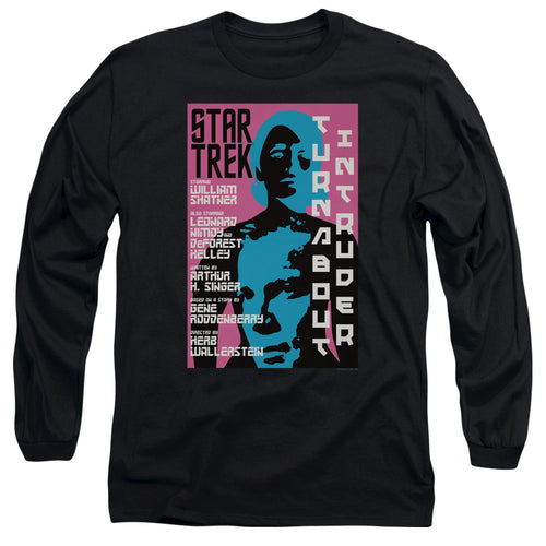 Star Trek Juan Ortiz Turnabout Intruder Black Long Sleeve T-Shirt