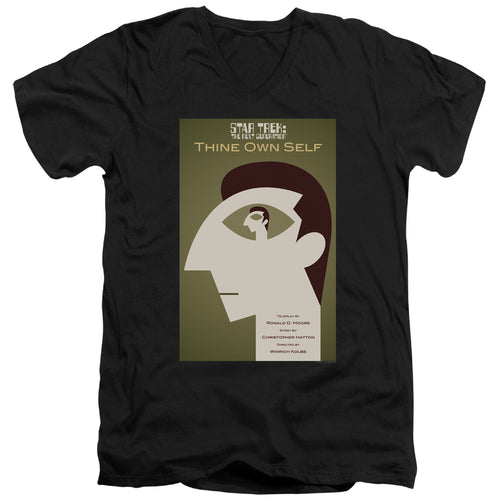 Star Trek Thine Own Self Black V-Neck T-Shirt