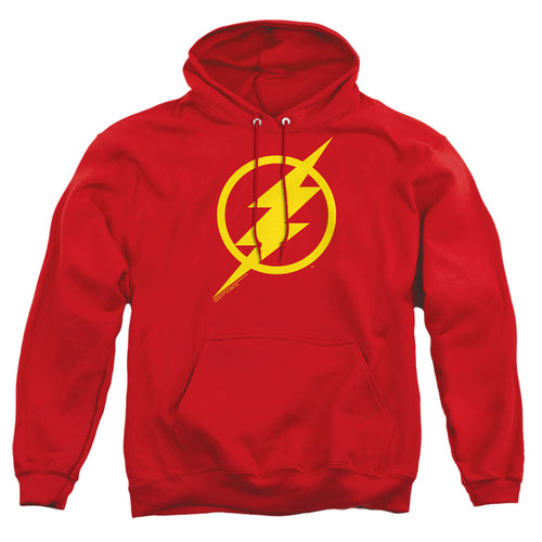 Justice League Flash Solid Color Pullover Hoodie