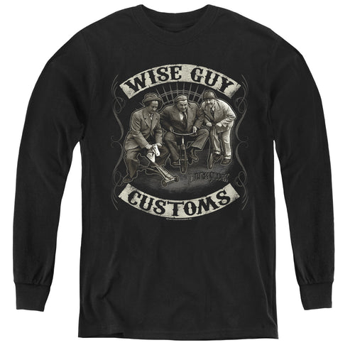 The Three Stooges Wise Guy Customs Youth Long Sleeve T-Shirt