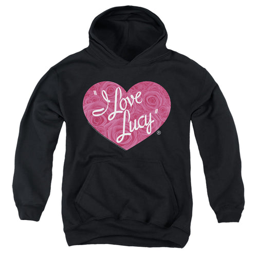 I Love Lucy Floral Logo Youth Hoodie