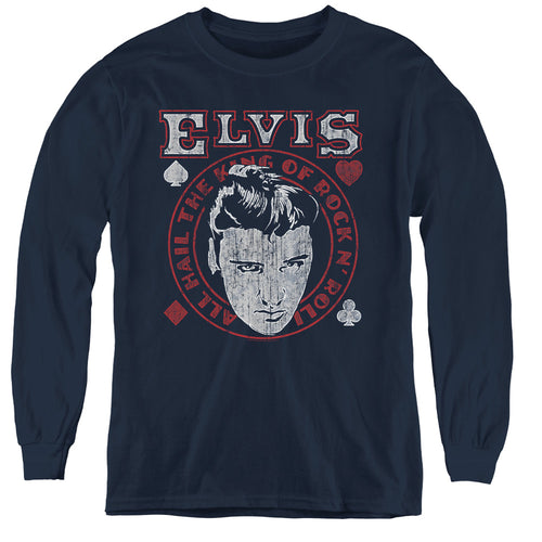 Elvis Presley Hail The King Youth Long Sleeve T-Shirt