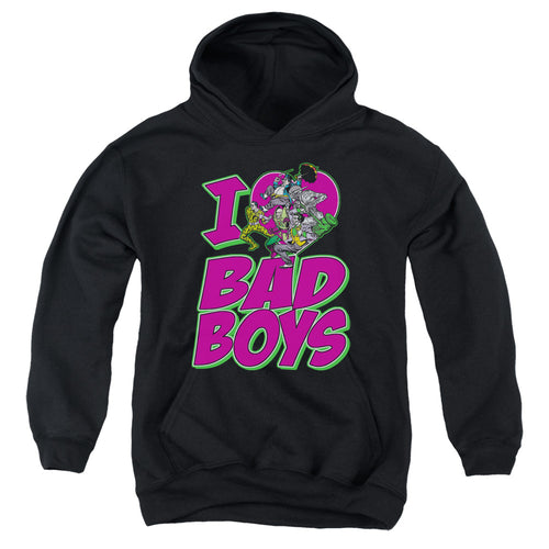 DC Comics I Heart Bad Boys Youth Hoodie