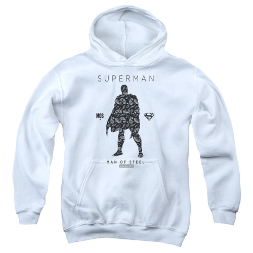 Superman Paisley Sihouette Youth Hoodie