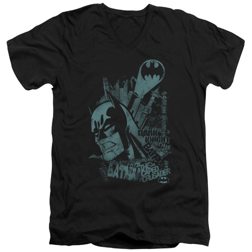 Batman Gritted Teeth V-Neck T-Shirt