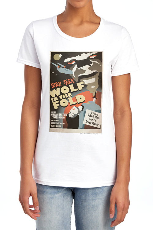 Star Trek Juan Ortiz Wolf in the Fold Womens T-Shirt