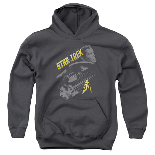 Star Trek Kirk 50 Year Frontier Youth Hoodie