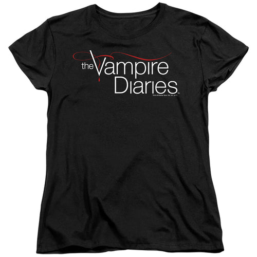 The Vampire Diaries Logo Womens T-Shirt
