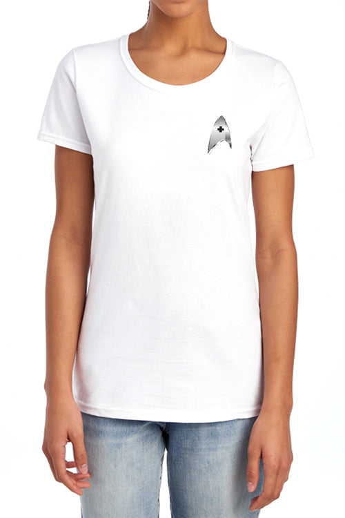 Star Trek Medical Badge Womens T-Shirt