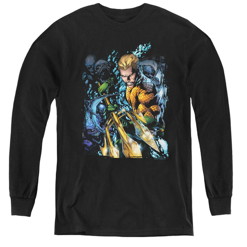 Justice League Aquaman #1 Youth Long Sleeve T-Shirt
