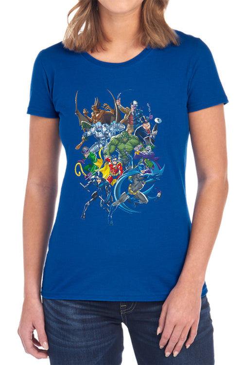 Batman Saints And Psychos Womens T-Shirt