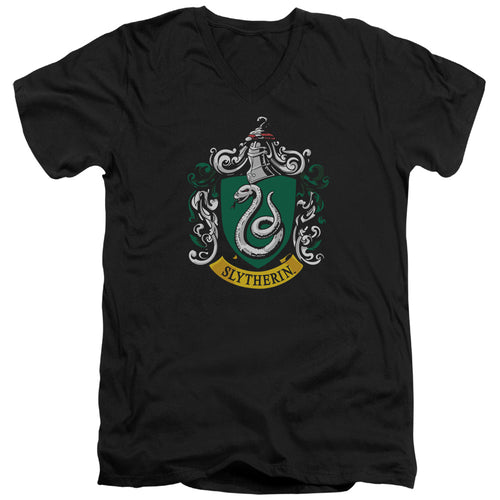 Harry Potter Slytherin Crest V-Neck T-Shirt