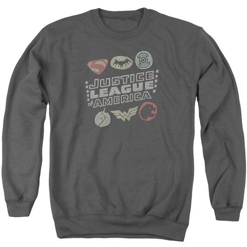 Justice League Symbols Crewneck Sweatshirt