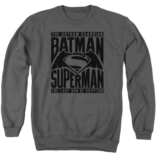 Batman v Superman Title Fight Crewneck Sweatshirt