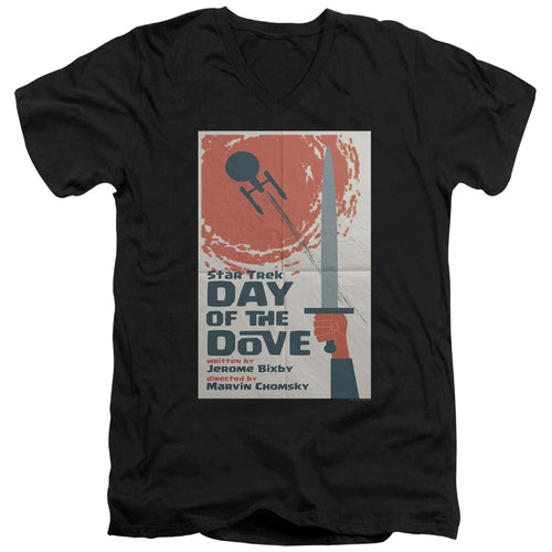 Star Trek Juan Ortiz Day of the Dove Black V-Neck T-Shirt