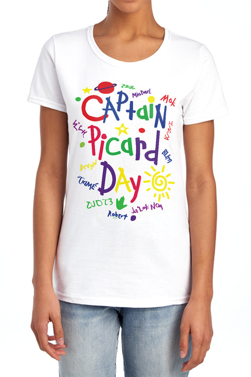 Star Trek Captain Picard Day Womens T-Shirt