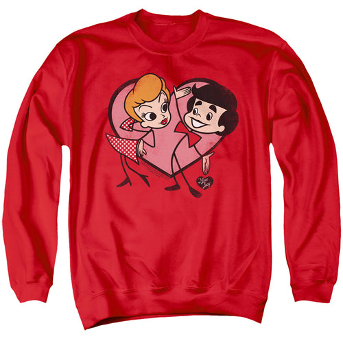 I Love Lucy Cartoon Love Crewneck Sweatshirt