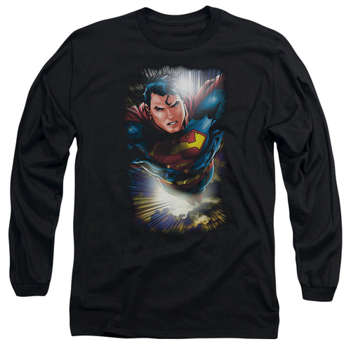 Superman In the Sky Long Sleeve T-Shirt