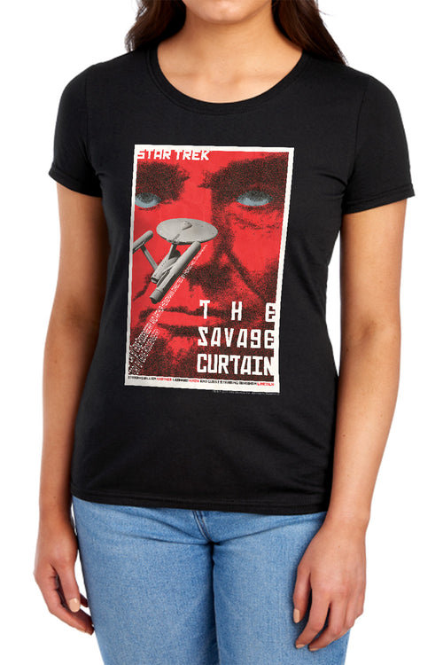 Star Trek Juan Ortiz The Savage Curtain Black Womens T-Shirt
