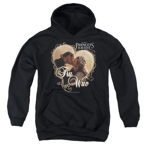 The Princess Bride Tru Wuv Black Youth Hoodie