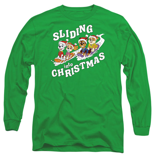 Paw Patrol Sliding Into Christmas Long Sleeve T-Shirt