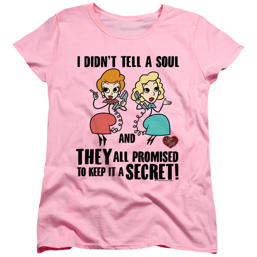 I Love Lucy Gossip Promises Womens T-Shirt