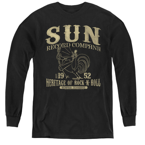 Sun Records Rockabilly Bird Youth Long Sleeve T-Shirt