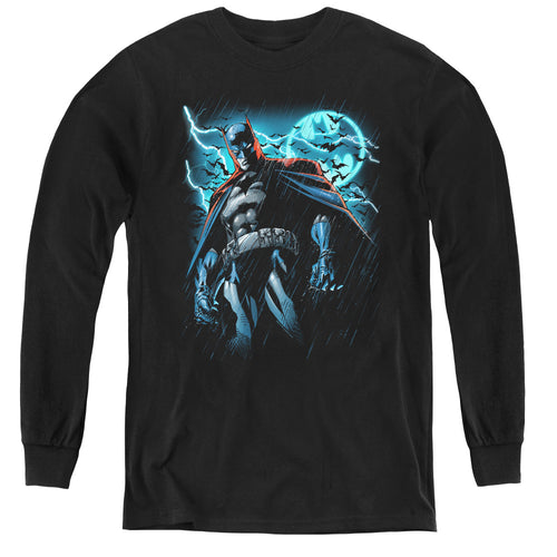 Batman Stormy Knight Youth Long Sleeve T-Shirt