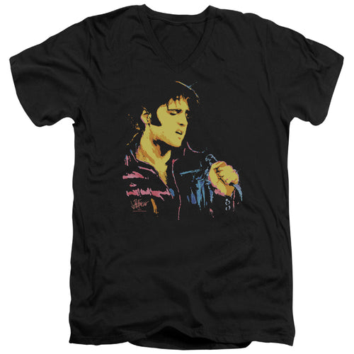 Elvis Presley Neon Elvis V-Neck T-Shirt
