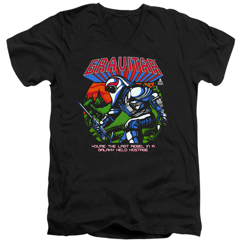 Atari Gravitar Last Rebel V-Neck T-Shirt