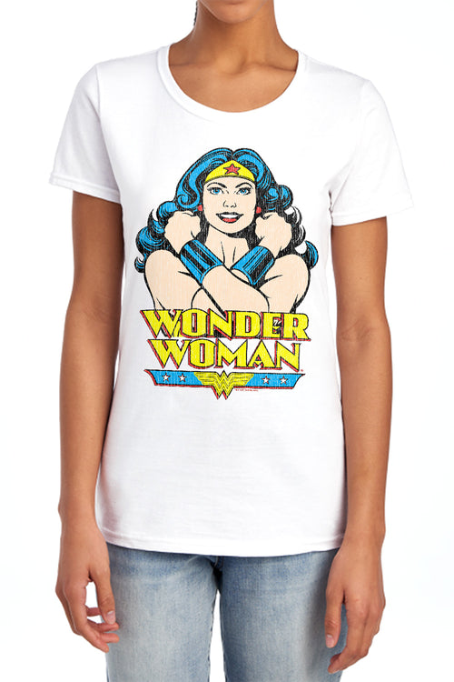 Wonder Woman Wonder At Large Womens T-Shirt