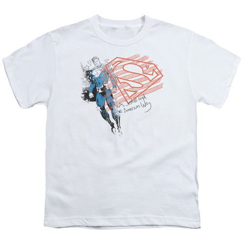 Superman Super American Flag Youth/Toddler T-Shirt