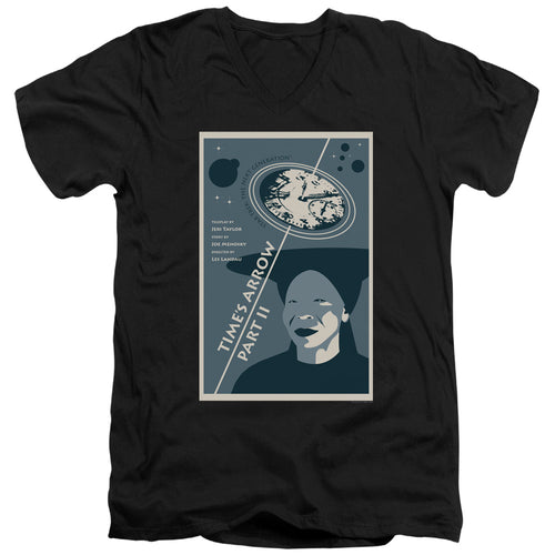 Star Trek Time's Arrow Part II Black V-Neck T-Shirt
