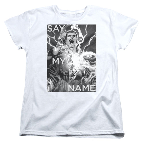 Justice League Say My Name Womens T-Shirt