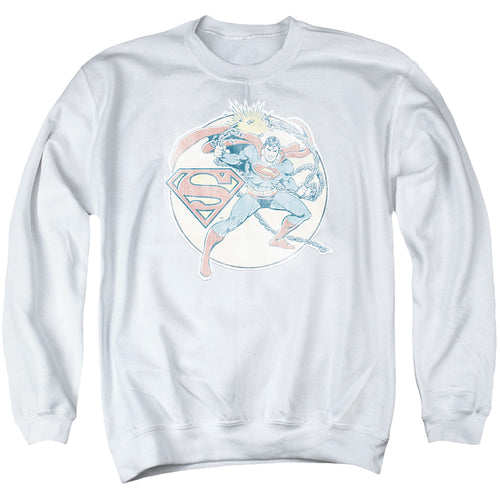 DC Comics Retro Superman Iron On Crewneck Sweatshirt