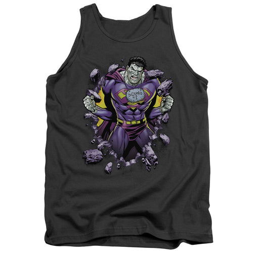 Superman Bizzaro Breakthrough Charcoal Tank Top