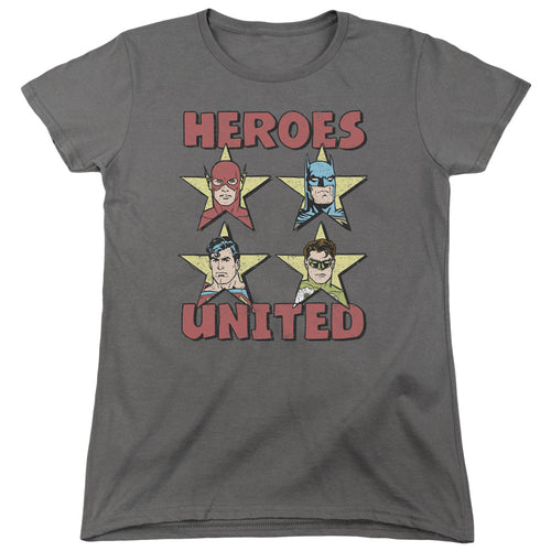 Justice League United Stars Womens T-Shirt