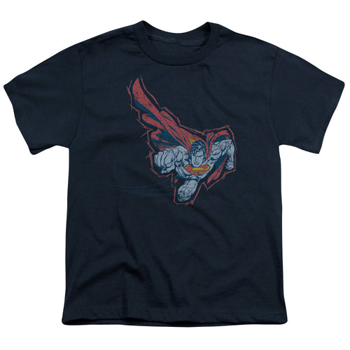 Superman Scribble & Soar Navy Youth/Toddler T-Shirt