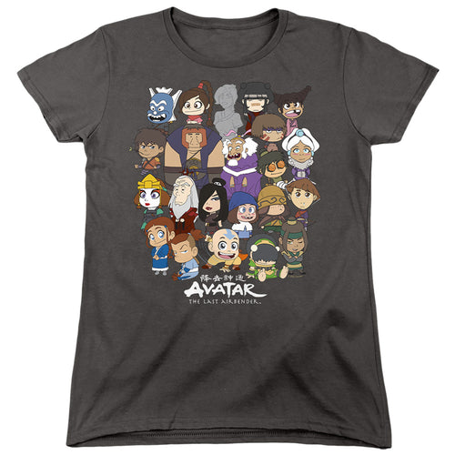 Avatar: The Last Airbender Chibi Group Womens T-Shirt