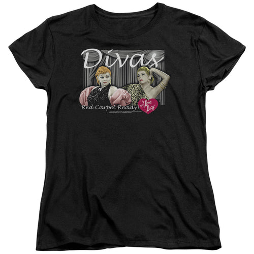 I Love Lucy Divas Womens T-Shirt