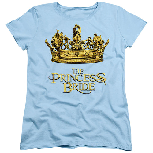 The Princess Bride Crown Light Blue Womens T-Shirt