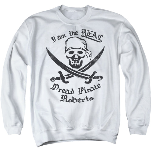 The Princess Bride The Real Dread Pirate Roberts White Crewneck Sweatshirt