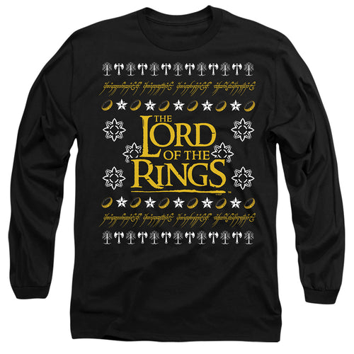 Lord of the Rings Ugly Christmas Logo Long Sleeve T-Shirt