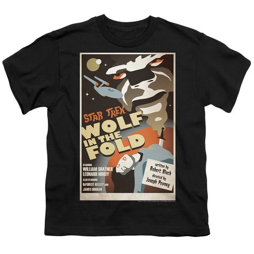 Star Trek Juan Ortiz Wolf in the Fold Black Youth/Toddler T-Shirt