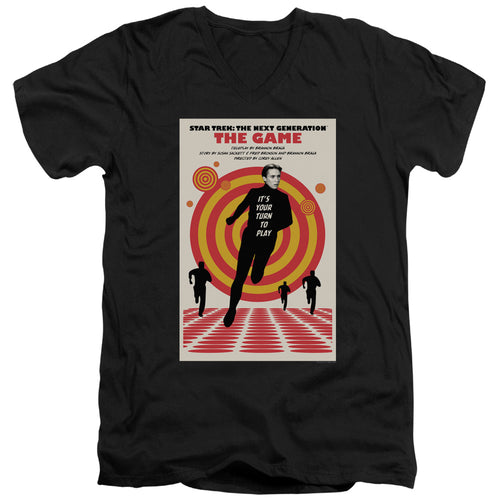 Star Trek The Game Black V-Neck T-Shirt